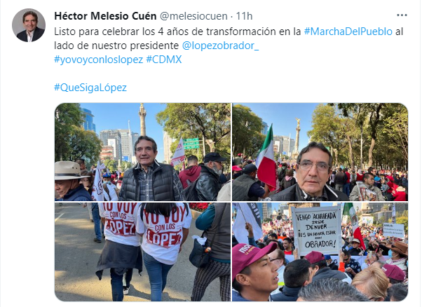 Cuén en la marcha