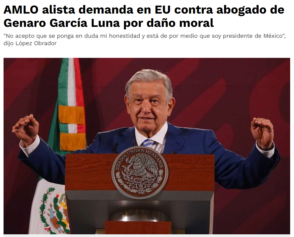 Demanda de AMLO