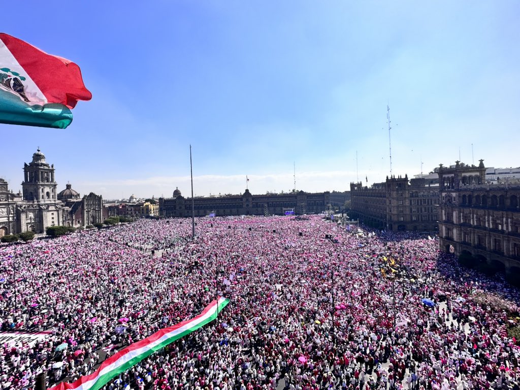 La marcha en el zócalo