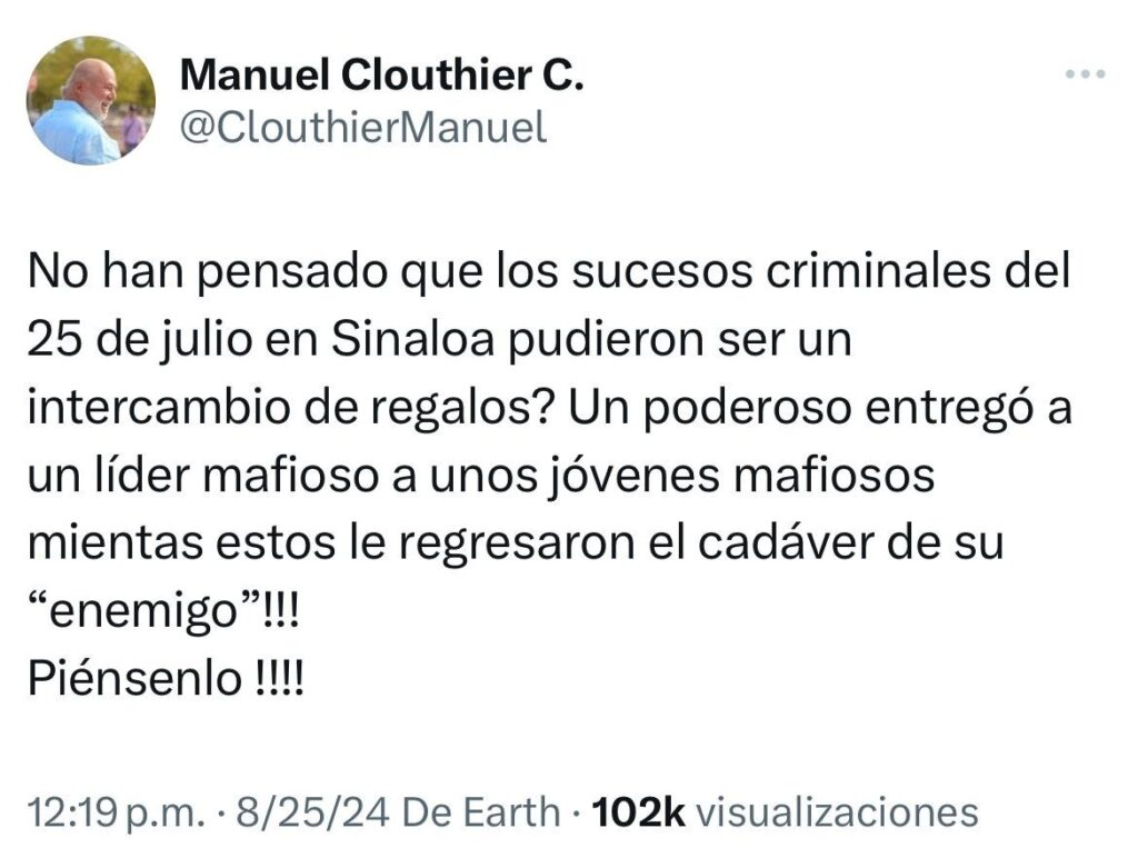 Fue Rocha, dice Clouthier