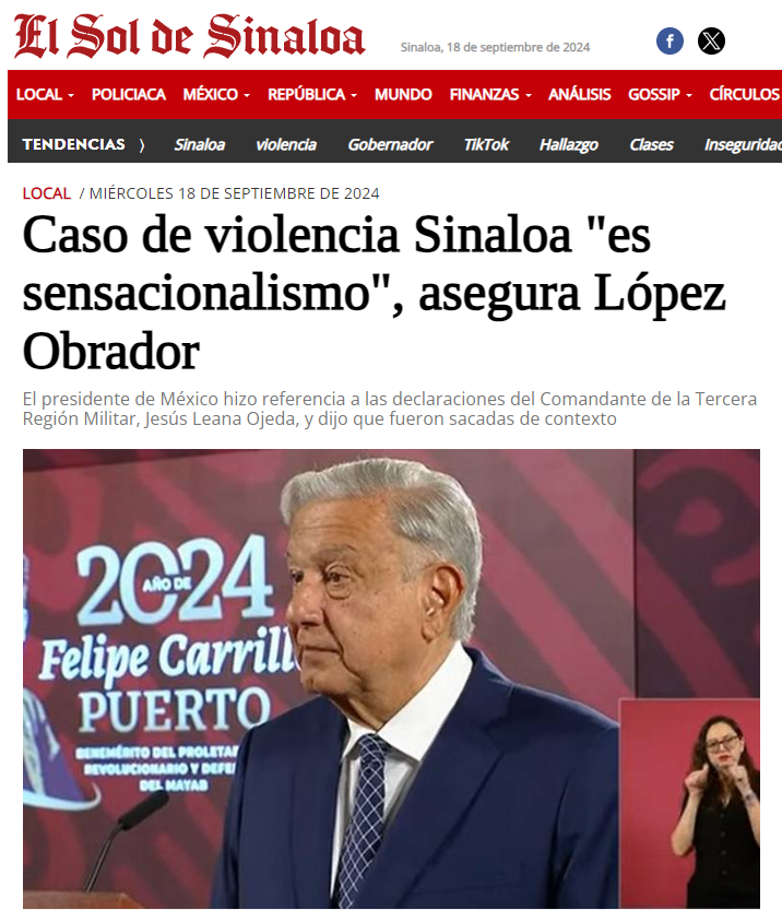 La falsa violencia